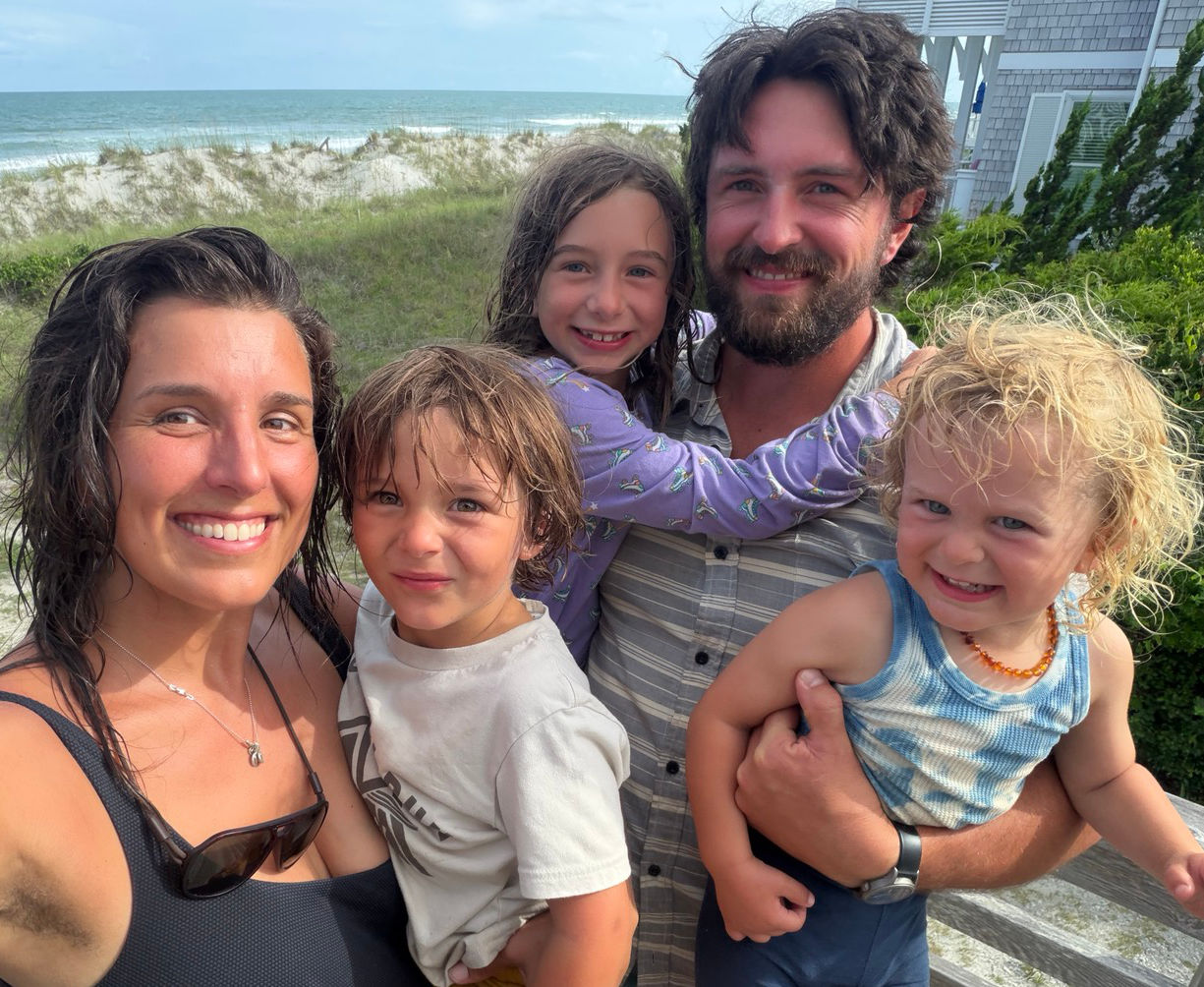 Mark and Allison Angelini with their three children